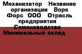 Механизатор › Название организации ­ Ворк Форс, ООО › Отрасль предприятия ­ Семеноводство › Минимальный оклад ­ 45 000 - Все города Работа » Вакансии   . Мордовия респ.
